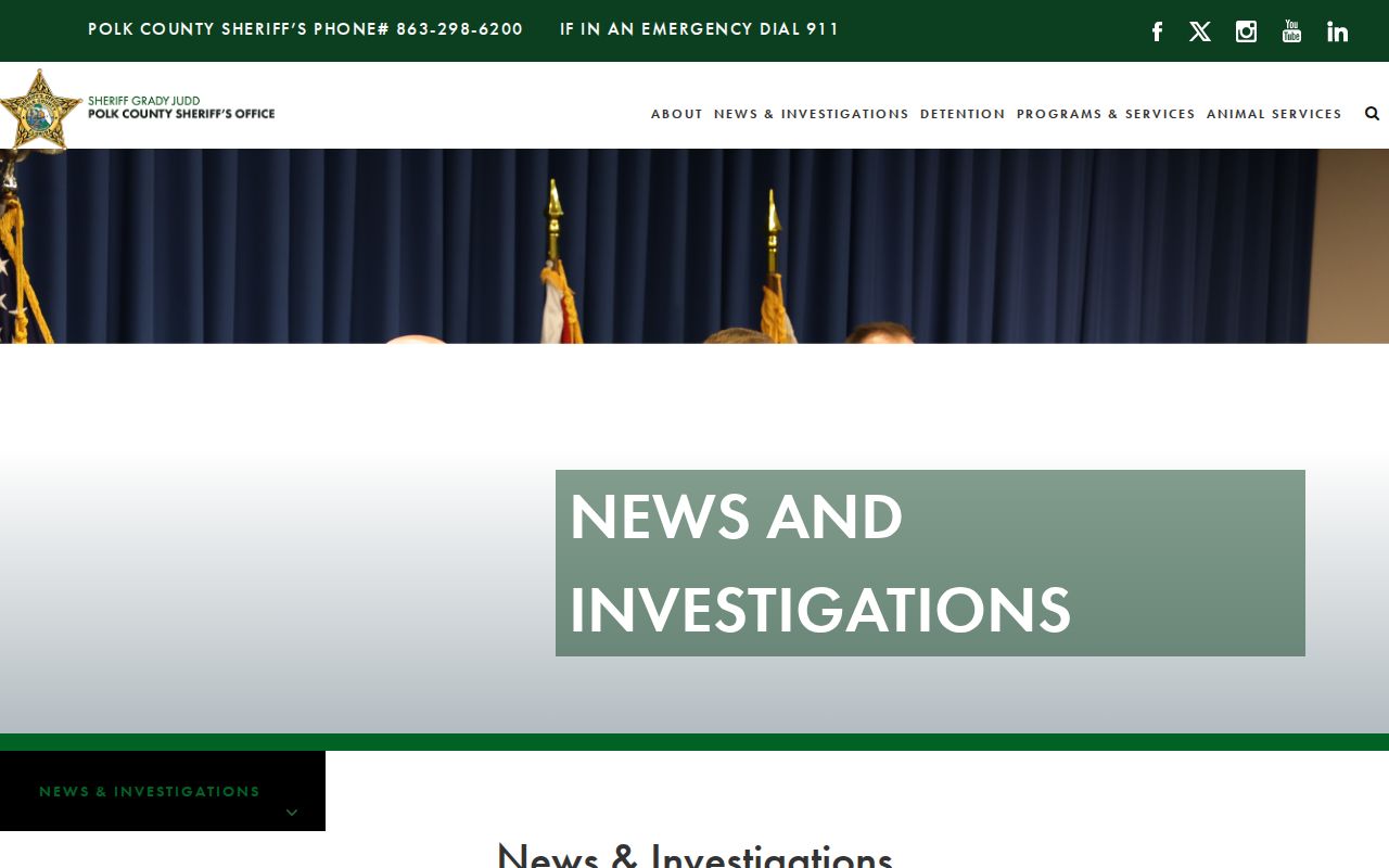 Polk County crime news and mugshot release page from the sheriff